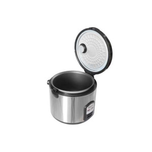 Delron Stainless Steel Rice Cooker - 1.8 Litres Black/Silver